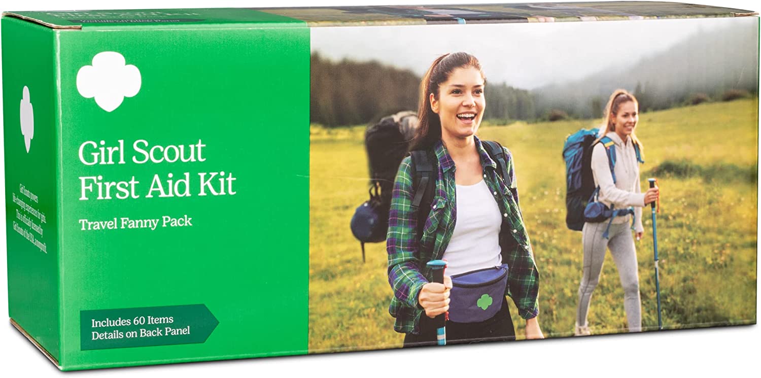 Dukal Girl Scout Fanny Pack First Aid Kit, Navy Blue, 60 Pieces