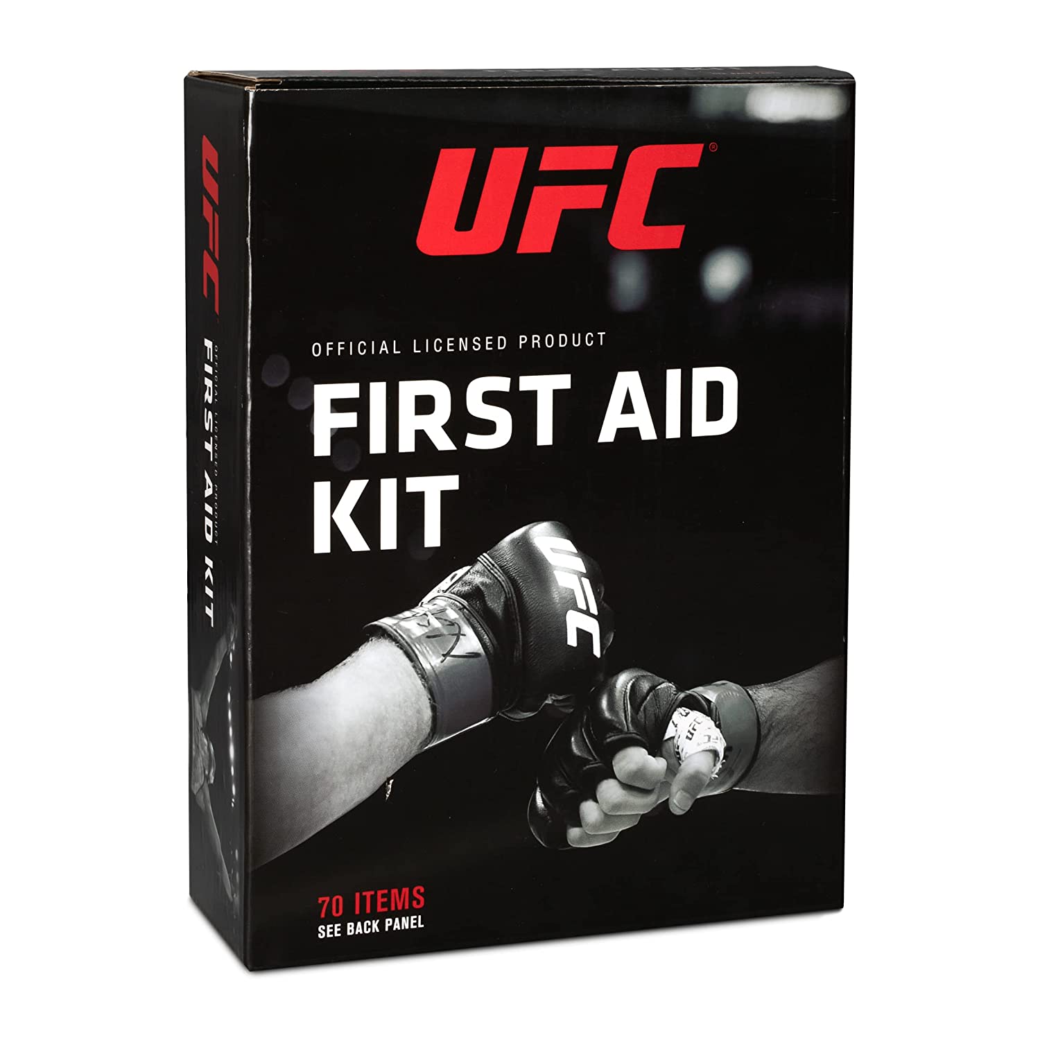 Dukal UFC First Aid Kit, Black, 70 Pieces