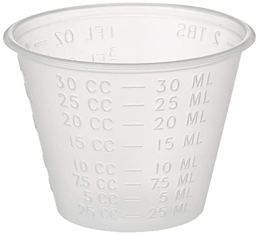 Dynarex 4258 Medicine Cup (Polyethylene), Clear