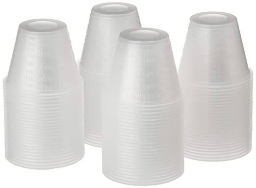 Dynarex 4258 Medicine Cup (Polyethylene), Clear