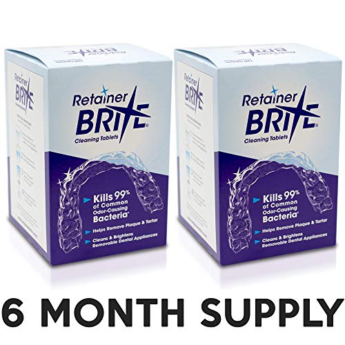 Retainer Brite Tablets for Cleaner Retainers and Dental Appliances - 96 Count