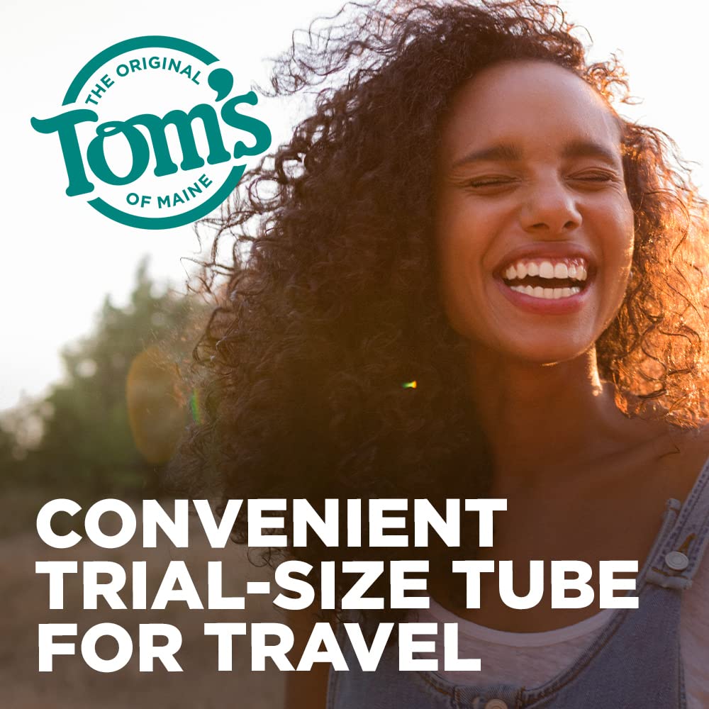 Tom's of Maine Antiplaque Tartar Control plus Whitening Toothpaste Trial Size, Peppermint - 1 oz