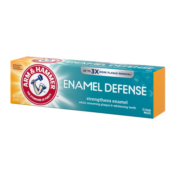 ARM & HAMMER Enamel Defense Fluoride Anticavity Toothpaste Fresh Mint 4.3 oz