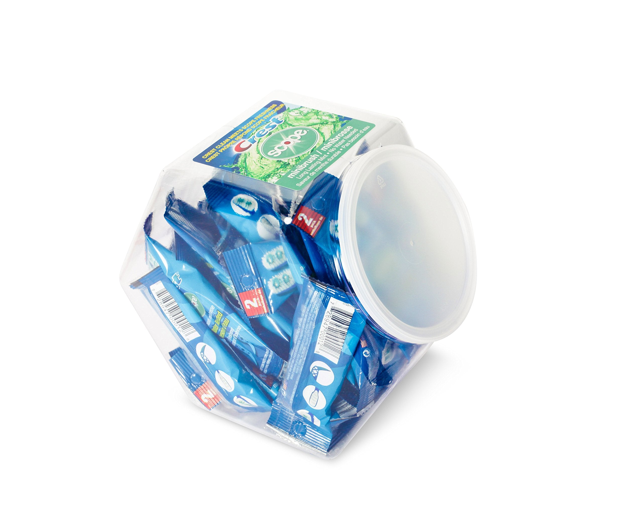 Crest Scope | Mini Brushes-Disposable Toothbrushes with Toothpaste and Pick for Work or Travel