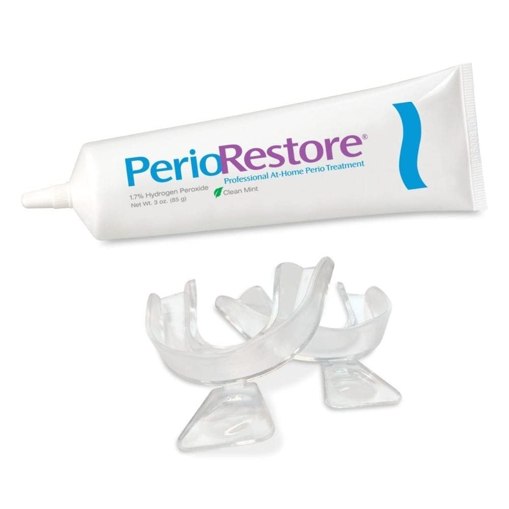 Perio Restore® Gel 3 Ounce Tube. 1.7% Hydrogen Peroxide Oral Cleansing Treatment Gel. Mint Flavor