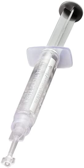 White Dental Beauty Teeth Whitening Kit; 4 Syringes of 3 ml Teeth Whitening Gel Powered by NOVON® Technology. Includes Kit, Boil & Bite Whitening Trays, and Case (6% Hydrogen Peroxide)
