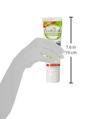 The Natural Dentist All-In-One Fluoride/Sulfate-Free Toothpaste with Aloe, Peppermint Twist Flavor, 5 Ounce Tube