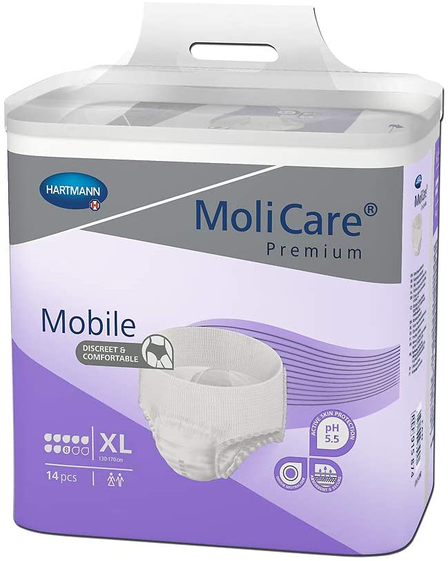 MoliCare® Mobile 8D Disposable Protective Underwear- X-Large (Case of 56)