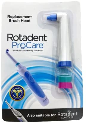 Rotadent ProCare Short-Tip Replacement Brush Head; FITS The ROTADENT PROCARE/Contour Toothbrush Models ONLY (Does NOT FIT The Classic, Legacy, OR Plus Models)