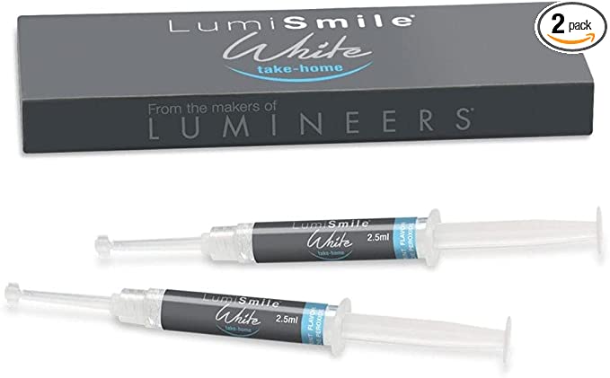 LumiSmile White Take-Home Teeth Whitening Treatment Syringes; Two (2) 2.5 ml Syringes of 16% Carbamide Peroxide Whitening Treatment